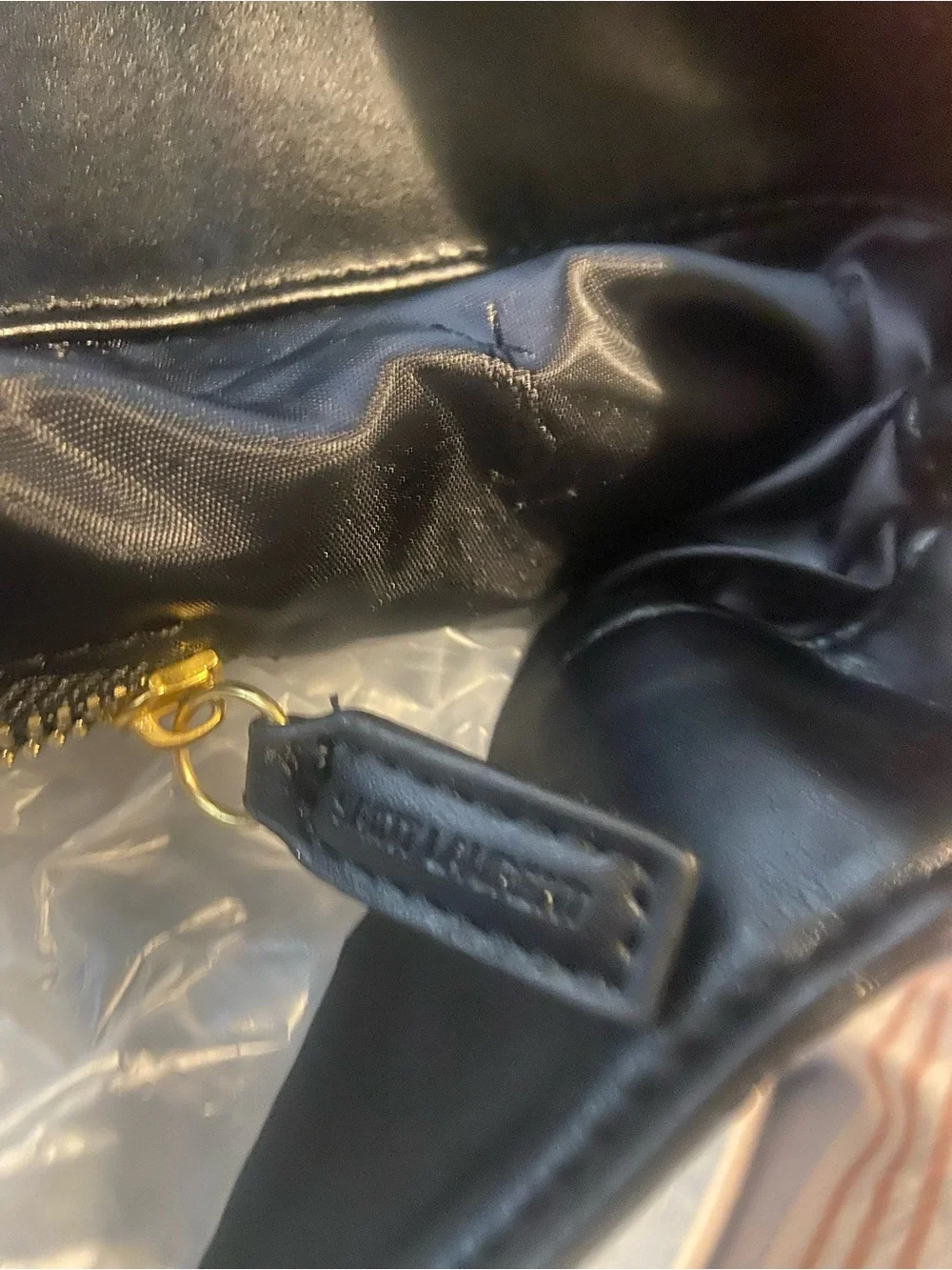 Yves Saint Laurent Black Quilted Tote with Gold YSL Emblem